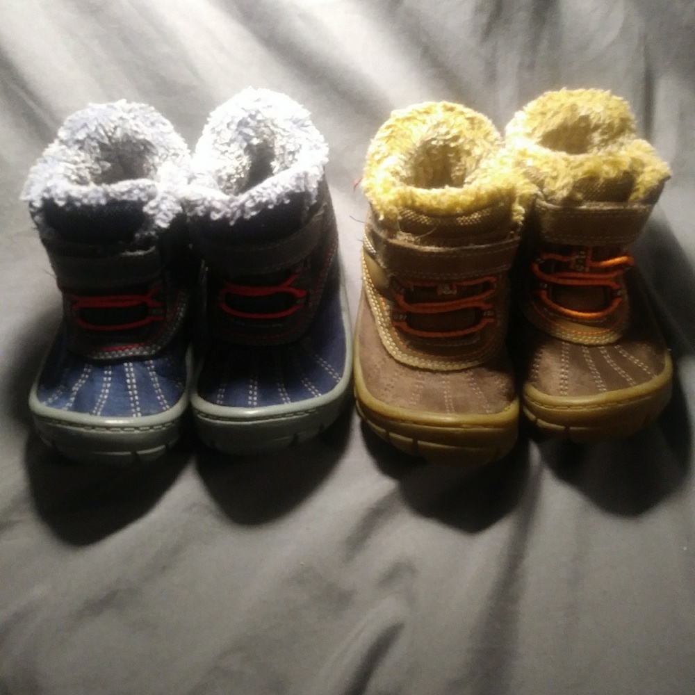Two pair (2) boots, warm, high top boot/